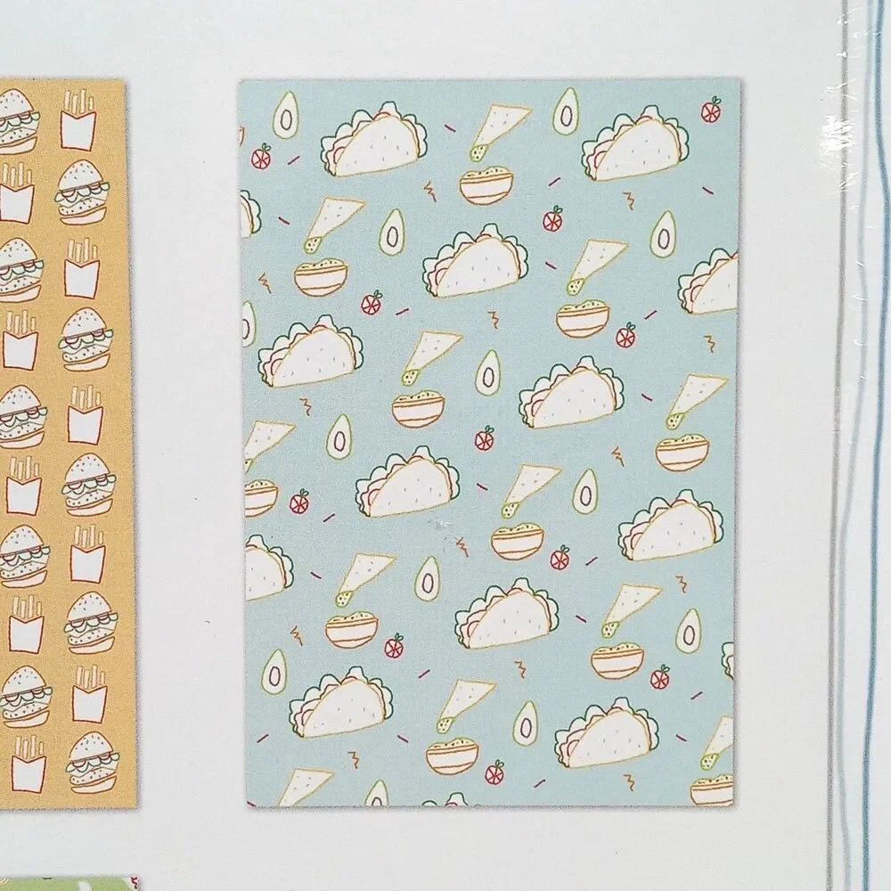 Pack of 3 Molly & Rex Staple Bound Journals Diary Ruled Hamburger Tacos Pizza